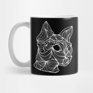 Funny Modern Mandala Cat, Gift Idea for Cat Lovers Mug